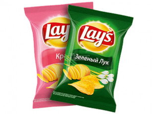 Картофель «Бруто» со вкусом сметаны и зелени 70 гр.: Чипсы 