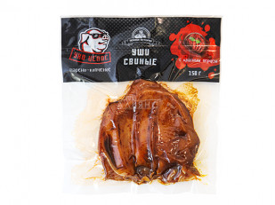 Джерки свиные со вкусом чили 45 гр.: Ухо целое с красным перцем (150 гр.)