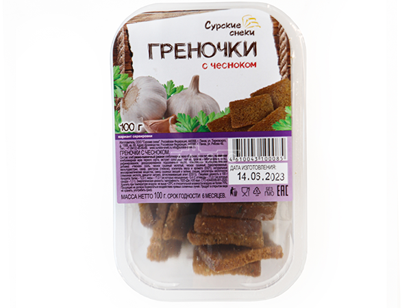 Сурские гренки с Чесноком (100 гр) в Южно-Сахалинске