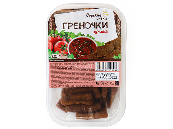 Сурские гренки с Аджикой (100 гр) в Южно-Сахалинске