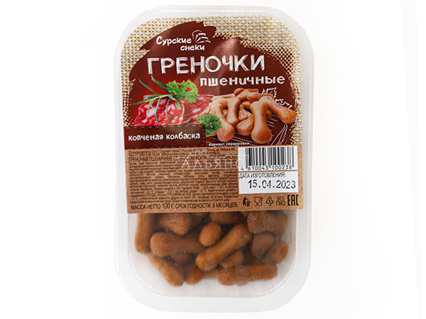 Сурские (ПШЕНИЧНЫЕ) Копченая колбаска (100 гр) в Южно-Сахалинске