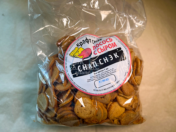 Снапсы ПШЕНИЧНЫЕ "Лосось с сыром" в Южно-Сахалинске