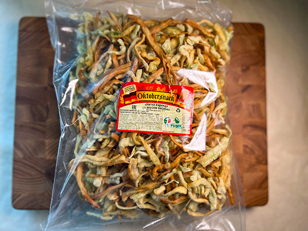 Нитка ЖАРЕНАЯ "Васаби" Oktobersnack 1 кг (сырный продукт) в Южно-Сахалинске