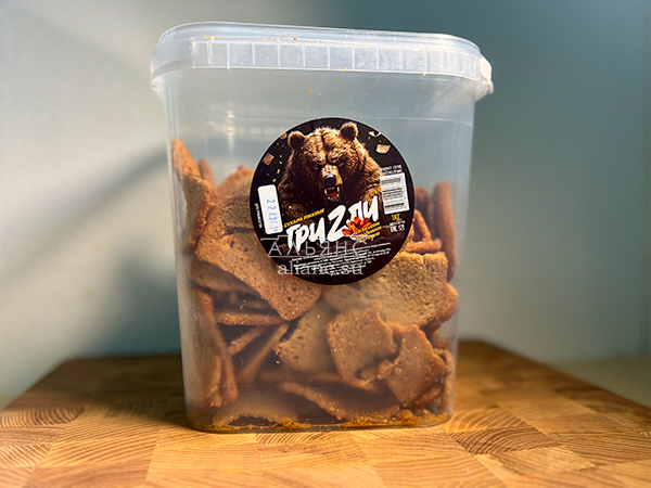 Ведро Ржаные гренки со вкусом Крылышки Барбекю (1 кг) в Южно-Сахалинске