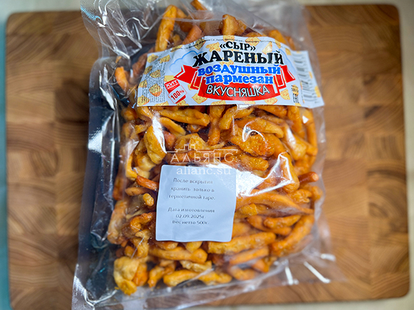 Жареный сыр "ВКУСНЯШКА" со вкусом пармезан (500 гр) в Южно-Сахалинске
