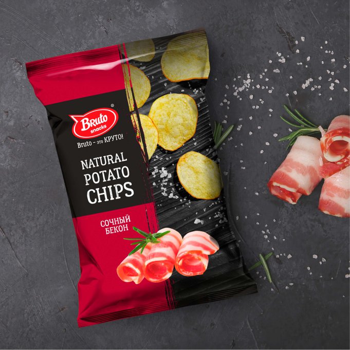 Картофель «Бруто» со вкусом бекона 130 гр. в Южно-Сахалинске