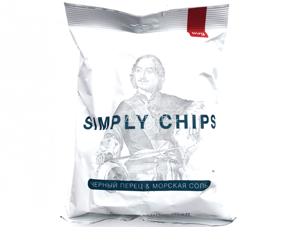 Картофельные чипсы "Simple chips" Морская соль и черный перец 80 гр. в Южно-Сахалинске
