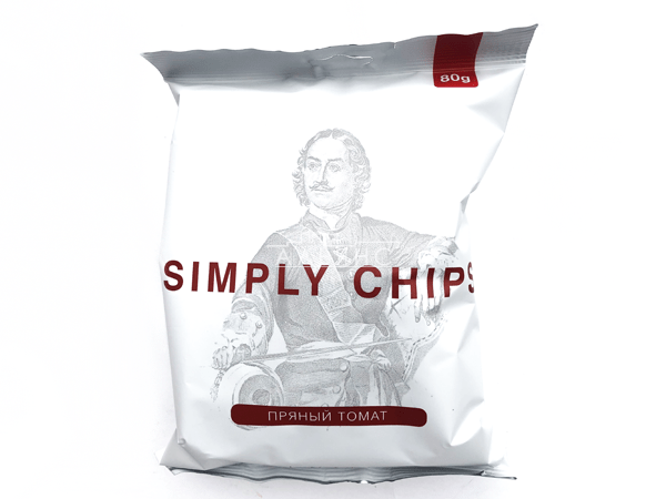 Картофельные чипсы "Simple chips" Пряный томат 80 гр. в Южно-Сахалинске